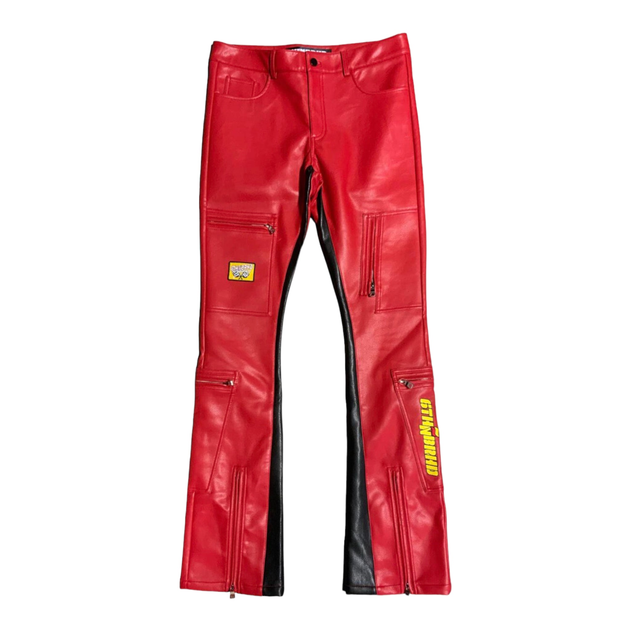 6NBRHD: Oil Slick Stacked Pants P1601